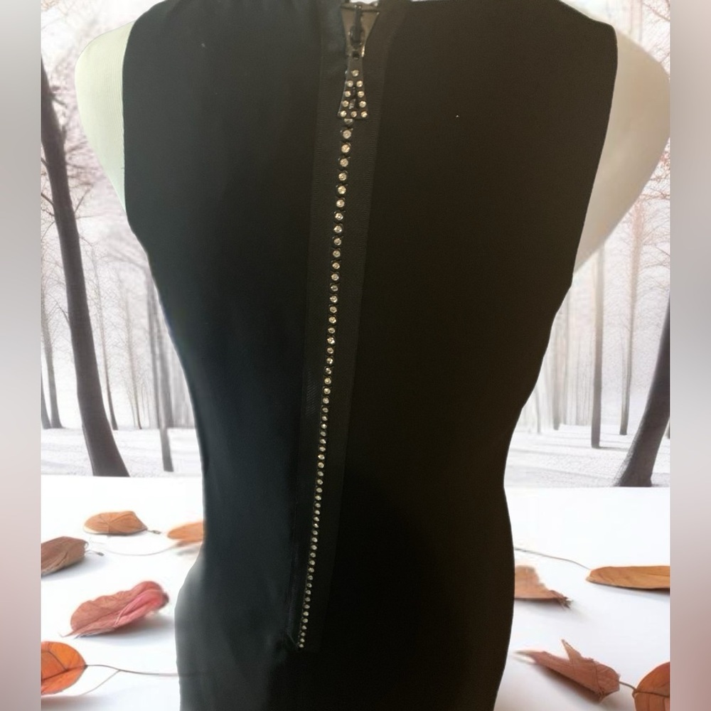 NWT S.L. fashions rhinestone studded zipper sheath dress‎ - Picture 12 of 12